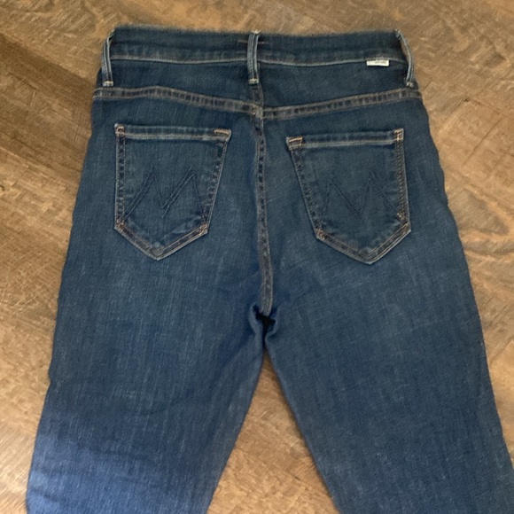 MOTHER INSIDER CROP STEP FRAY IN GIRL CRUSH HI WAISTED ANKLE BOOTCUT RAW HEM - Picture 12 of 15